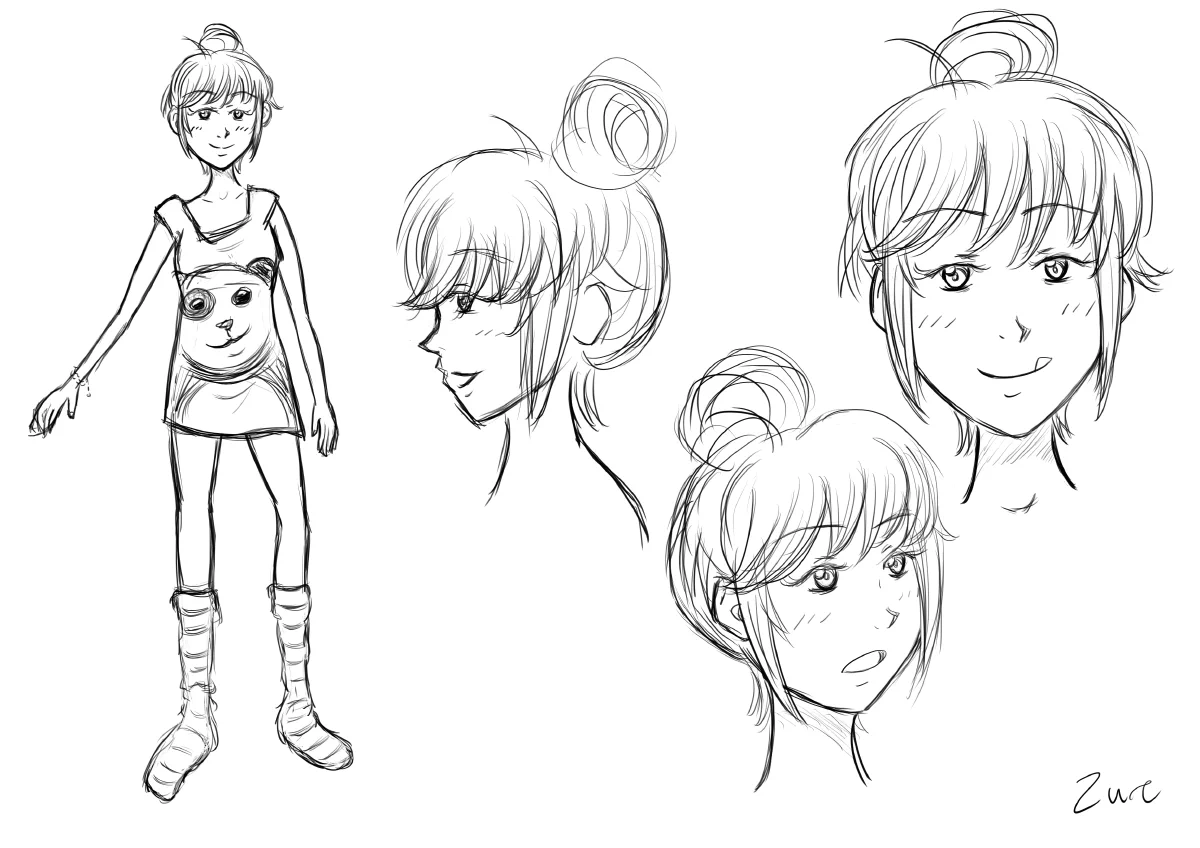 Original Kyoko concept art 2016